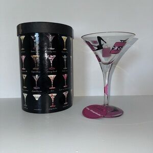 Lolita Hand Painted Shopaholic Martini Glass
